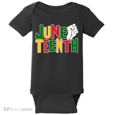 Juneteenth Day Black Power Baby Bodysuit