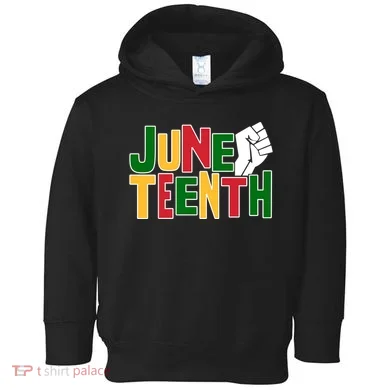 Juneteenth Day Black Power Toddler Hoodie