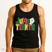 Juneteenth Day Black Power Tank Top thumb 3
