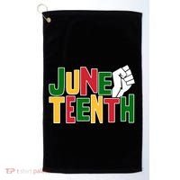Juneteenth Day Black Power Golf Towel thumb 0