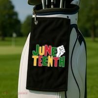 Juneteenth Day Black Power Golf Towel thumb 2