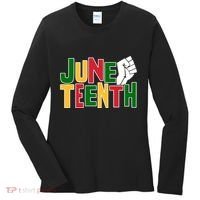 Juneteenth Day Black Power Women's Long Sleeve Shirt thumb 0