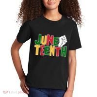 Juneteenth Day Black Power Kids T-Shirt thumb 2