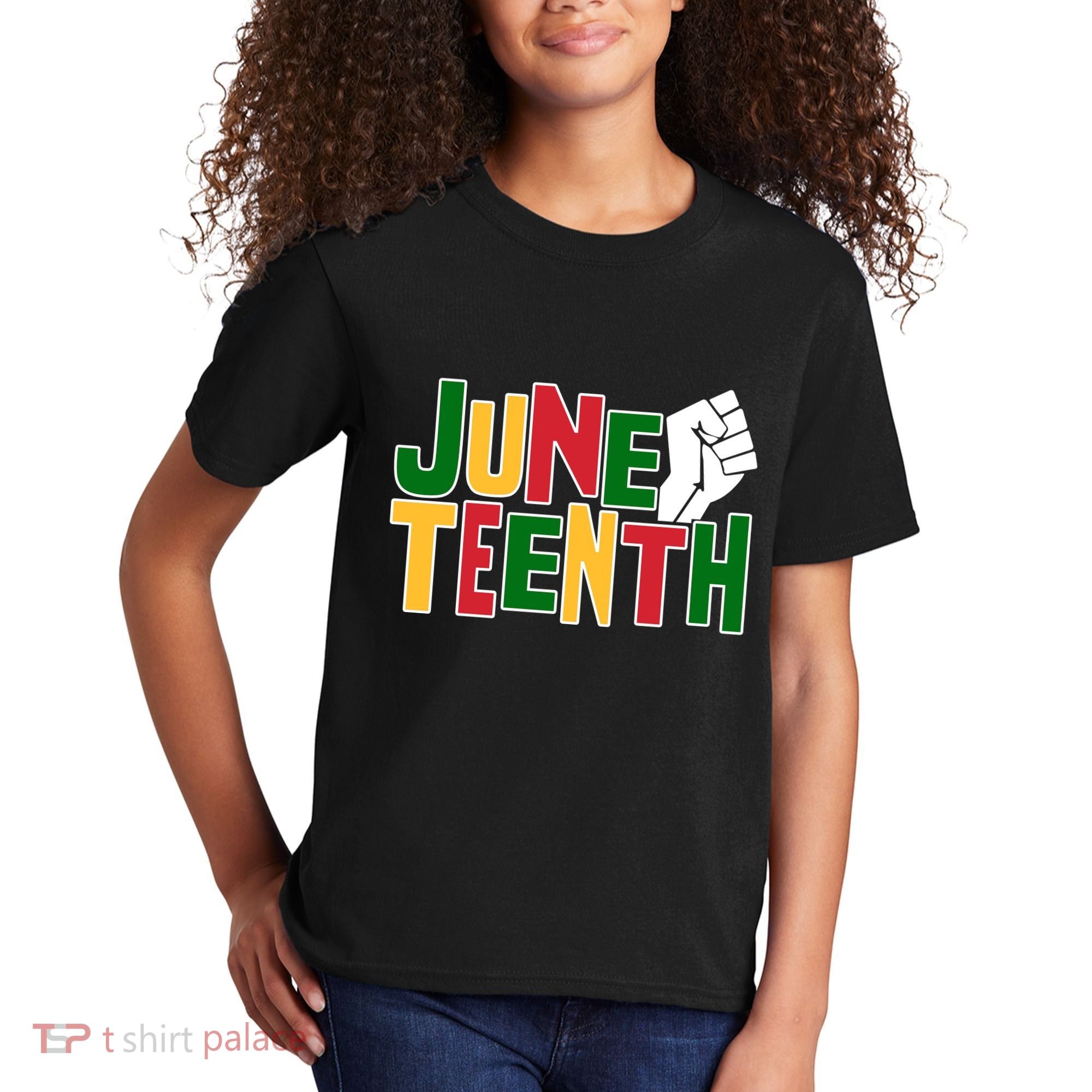 Juneteenth Day Black Power Kids T-Shirt