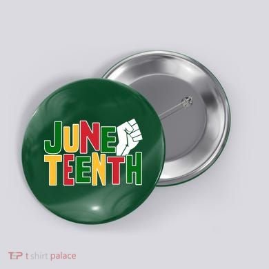Juneteenth Day Black Power Button