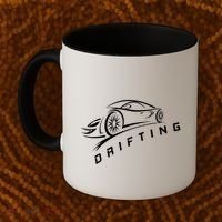 Jdm Drifting Car Silhouette Drift Japanese Racing Sport Gift Coffee Mug thumb 2