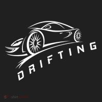 Jdm Drifting Car Silhouette Drift Japanese Racing Sport Gift Golf Towel thumb 3