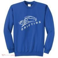 Jdm Drifting Car Silhouette Drift Japanese Racing Sport Gift Sweatshirt thumb 0
