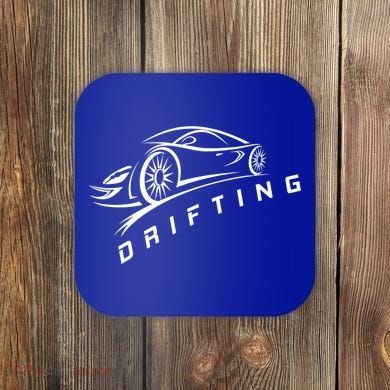 Jdm Drifting Car Silhouette Drift Japanese Racing Sport Gift Coaster