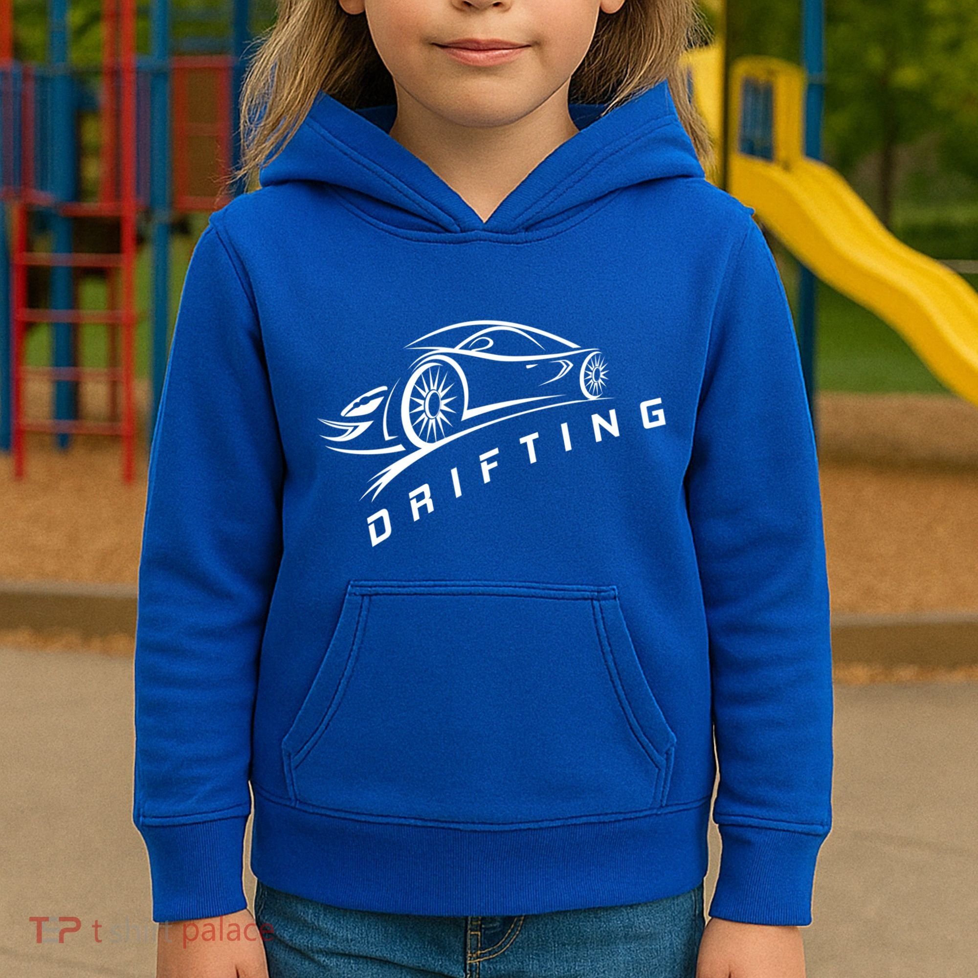Jdm Drifting Car Silhouette Drift Japanese Racing Sport Gift Kids Hoodie