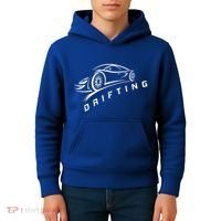 Jdm Drifting Car Silhouette Drift Japanese Racing Sport Gift Kids Hoodie thumb 4
