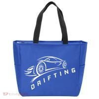 Jdm Drifting Car Silhouette Drift Japanese Racing Sport Gift Tote Bag thumb 0