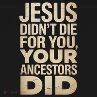 Jesus Didnt Die For You Your Ancestors Did - Power Ashe Visor thumb 3