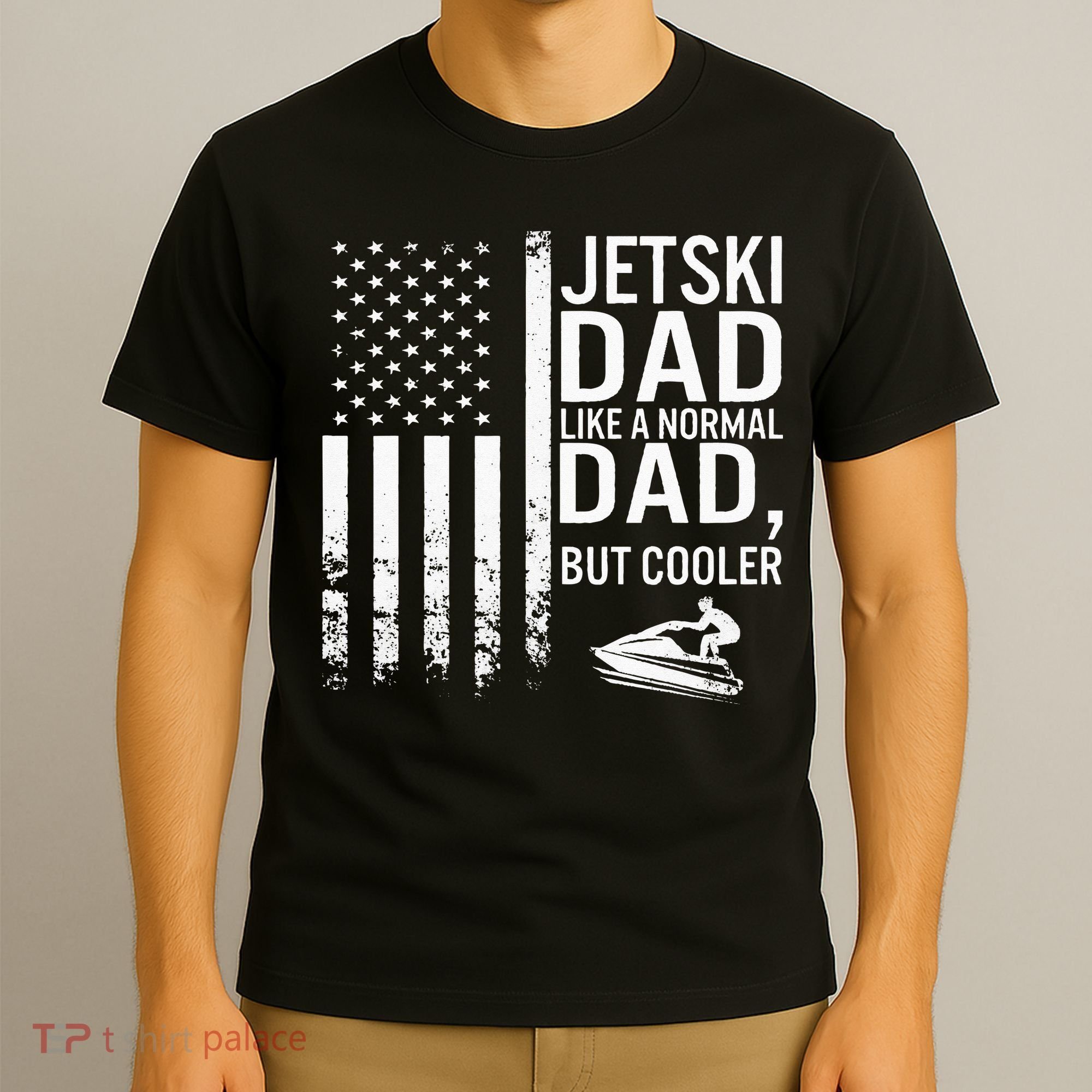 Jetski Dad Fathers Day Dad Jet Ski Rider Water Jet Skiing T-Shirt