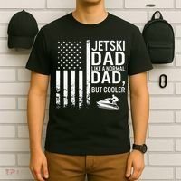 Jetski Dad Fathers Day Dad Jet Ski Rider Water Jet Skiing T-Shirt thumb 6