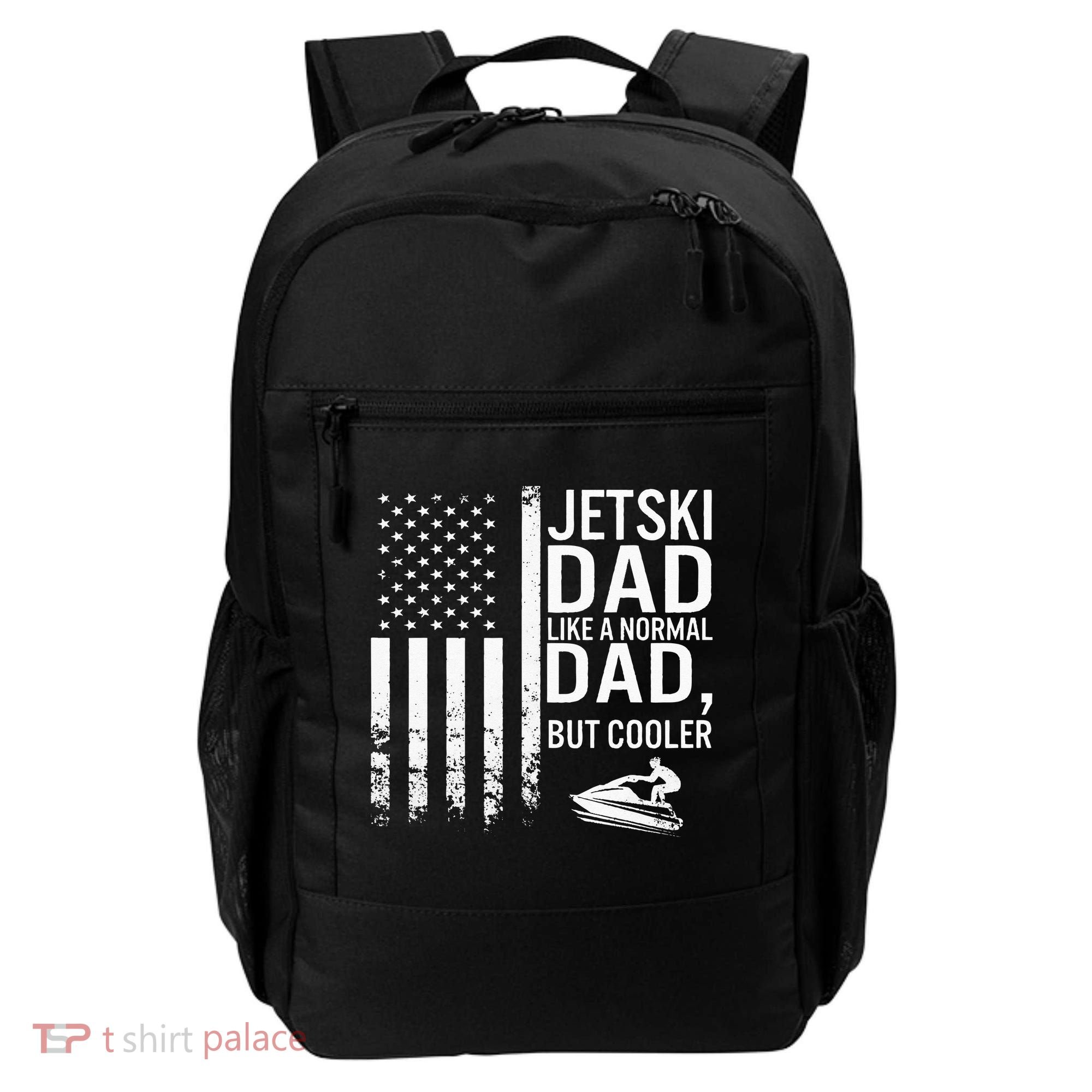 Jetski Dad Fathers Day Dad Jet Ski Rider Water Jet Skiing Backpack