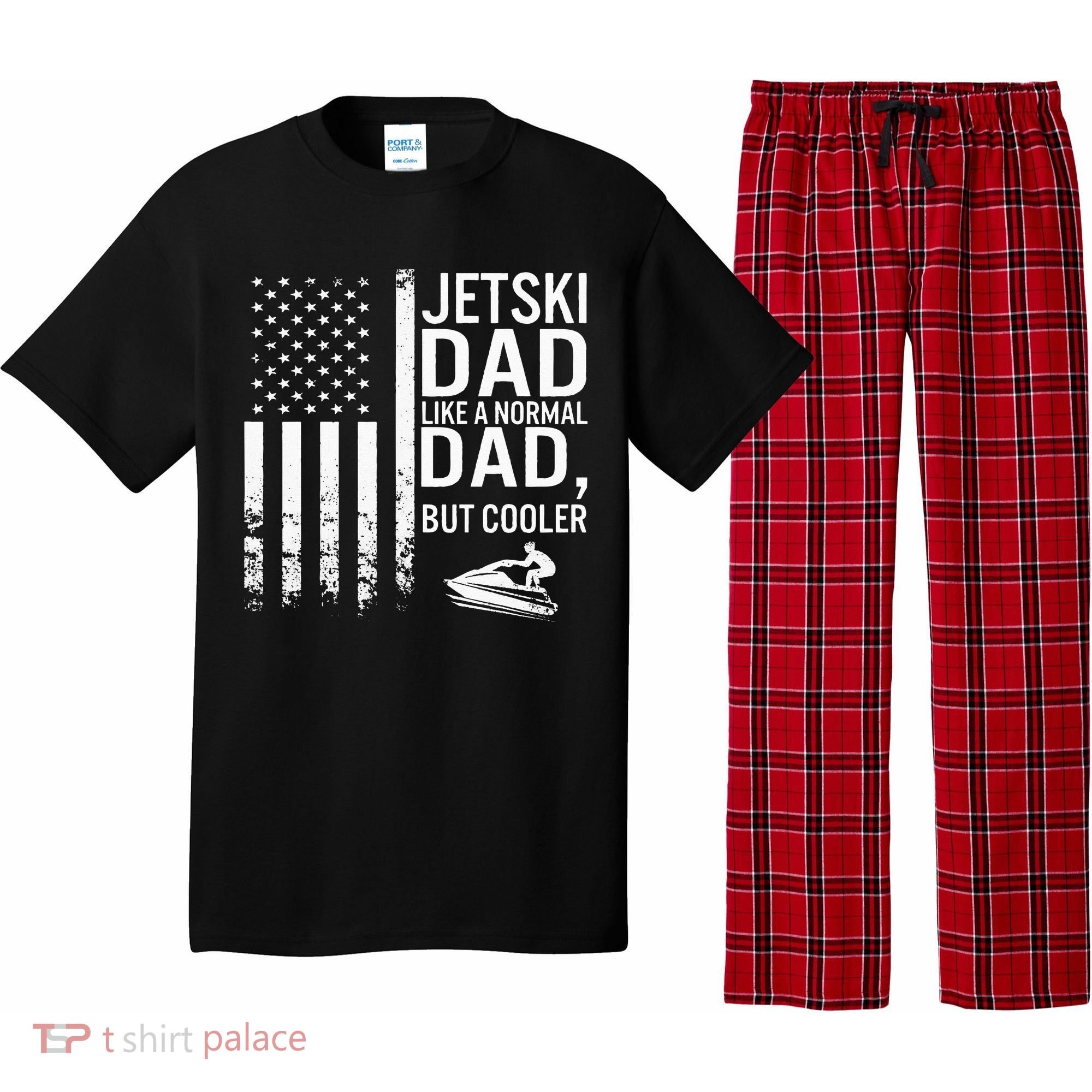 Jetski Dad Fathers Day Dad Jet Ski Rider Water Jet Skiing Pajama Set