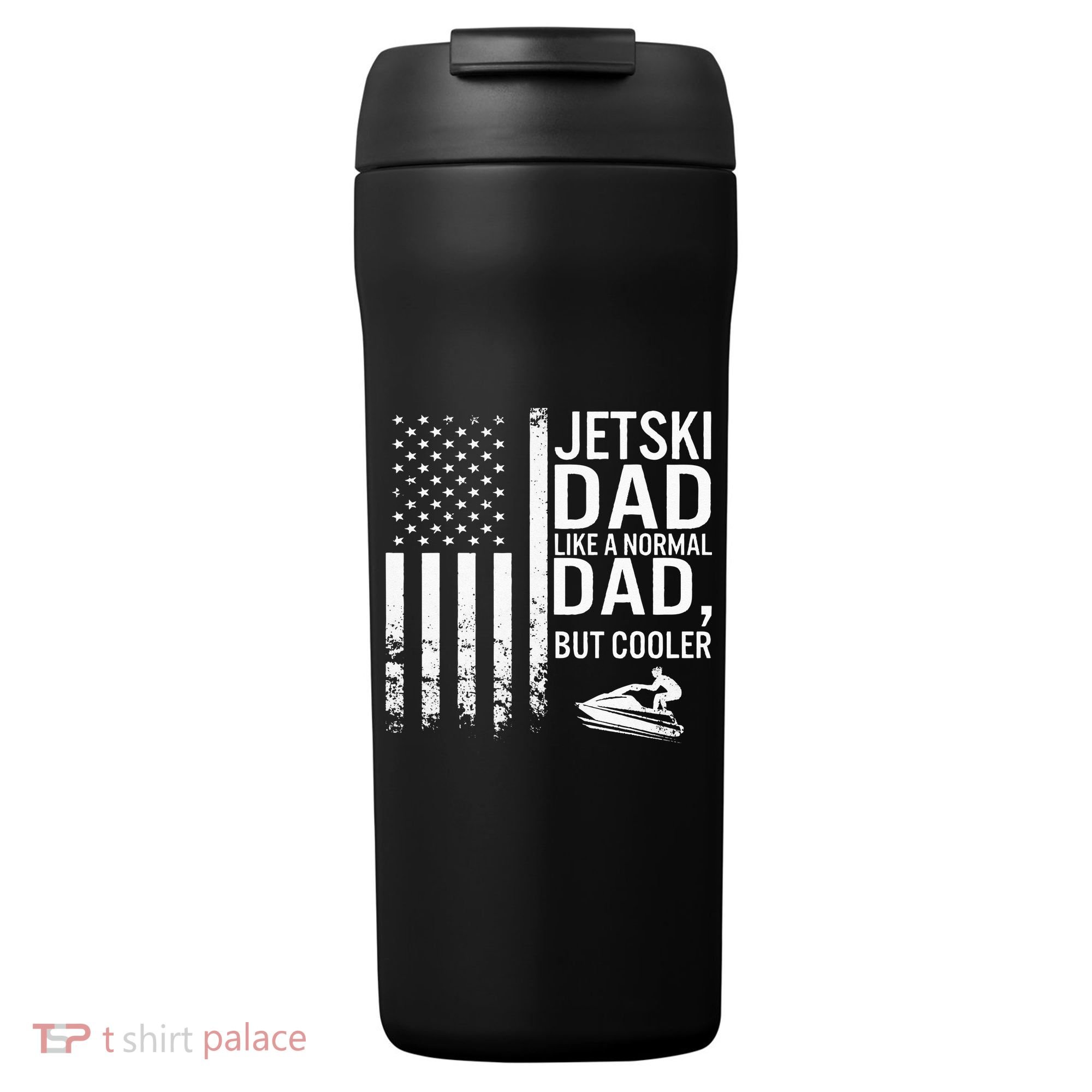 Jetski Dad Fathers Day Dad Jet Ski Rider Water Jet Skiing 24oz Duet Stainless Steel Tumbler