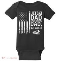 Jetski Dad Fathers Day Dad Jet Ski Rider Water Jet Skiing Baby Bodysuit thumb 0