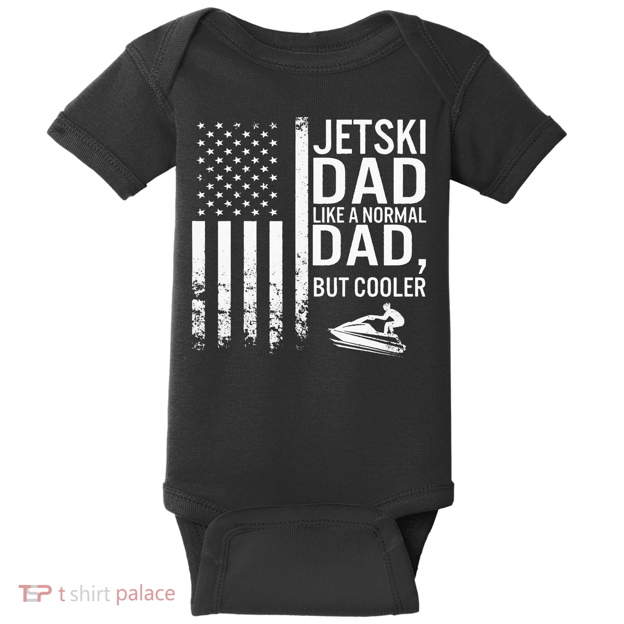 Jetski Dad Fathers Day Dad Jet Ski Rider Water Jet Skiing Baby Bodysuit