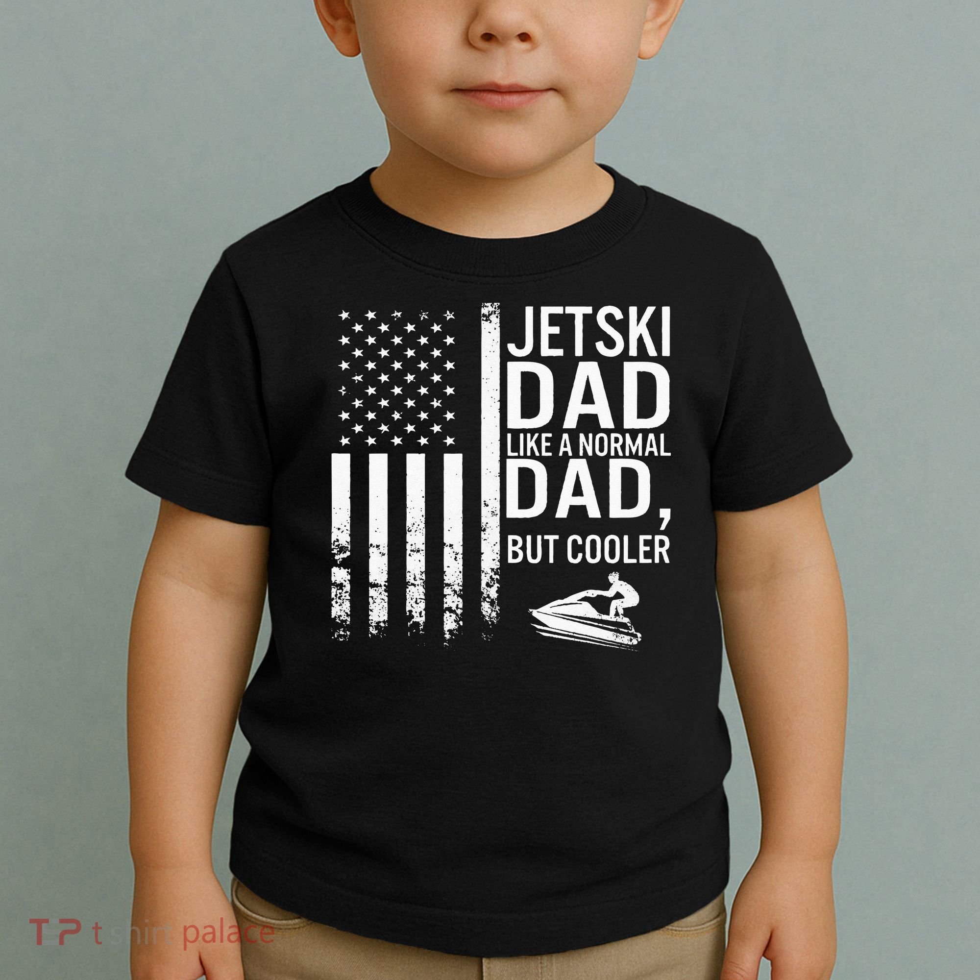Jetski Dad Fathers Day Dad Jet Ski Rider Water Jet Skiing Toddler T-Shirt