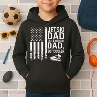 Jetski Dad Fathers Day Dad Jet Ski Rider Water Jet Skiing Kids Hoodie thumb 2
