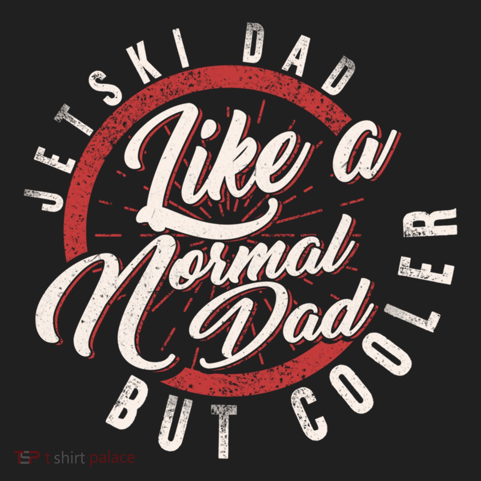 Jetski Dad Fathers Day Dad Jet Ski Rider Water Jet Skiing Great Gift Golf Towel