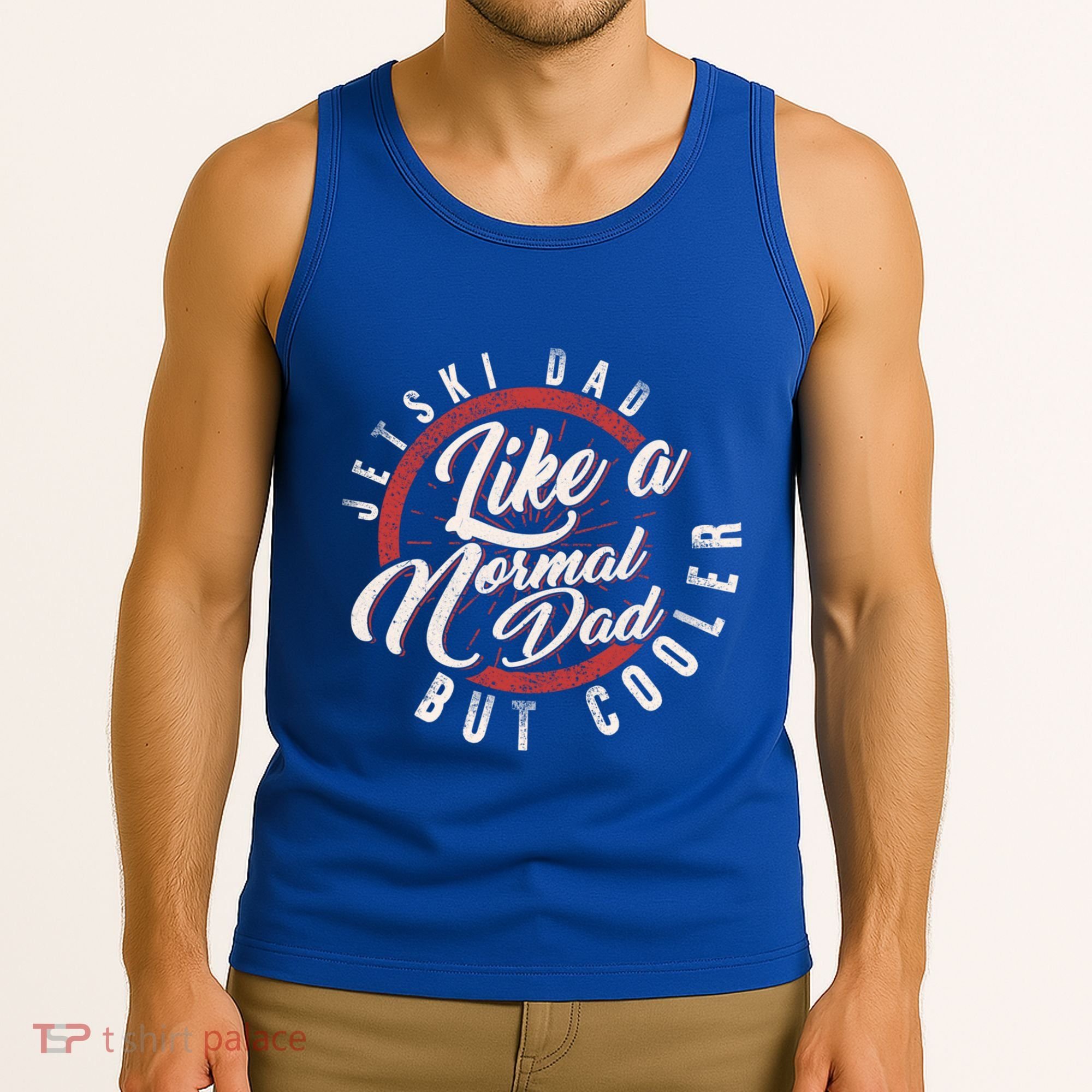 Jetski Dad Fathers Day Dad Jet Ski Rider Water Jet Skiing Great Gift Tank Top