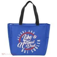 Jetski Dad Fathers Day Dad Jet Ski Rider Water Jet Skiing Great Gift Tote Bag thumb 0