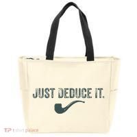 Just Deduce It Funny S.H.E.R.L.O.C.K H.O.L.M.E.S Detective Tote Bag thumb 0