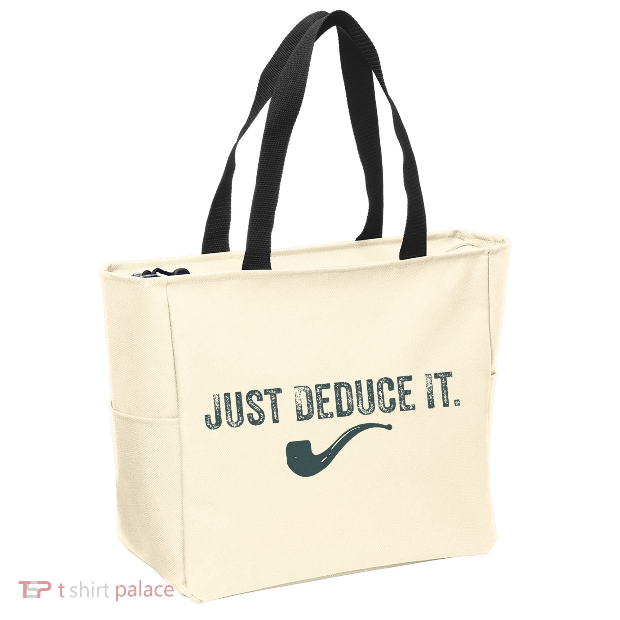 Just Deduce It Funny S.H.E.R.L.O.C.K H.O.L.M.E.S Detective Tote Bag