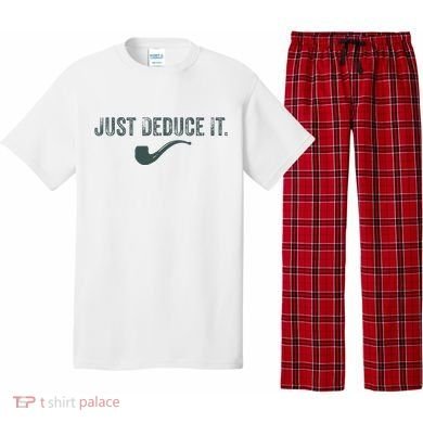 Just Deduce It Funny S.H.E.R.L.O.C.K H.O.L.M.E.S Detective Pajama Set