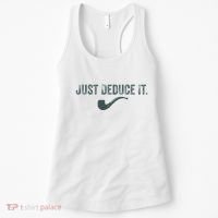 Just Deduce It Funny S.H.E.R.L.O.C.K H.O.L.M.E.S Detective Women's Tank Top thumb 0