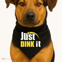 Just Dink It Funny Pickleball Play Pickle Ball USA-Made Doggie Bandana thumb 1
