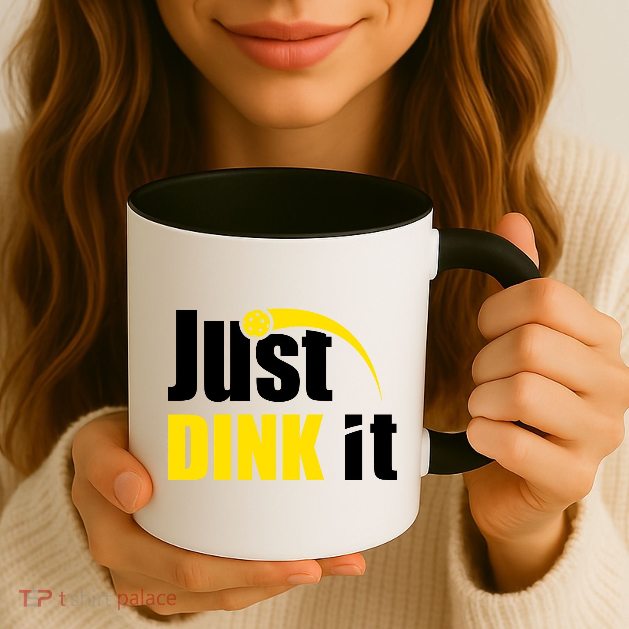 Just Dink It Funny Pickleball Play Pickle Ball Coffee Mug