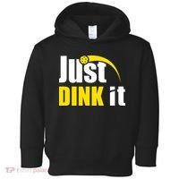 Just Dink It Funny Pickleball Play Pickle Ball Toddler Hoodie thumb 0
