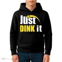 Just Dink It Funny Pickleball Play Pickle Ball Kids Hoodie thumb 4