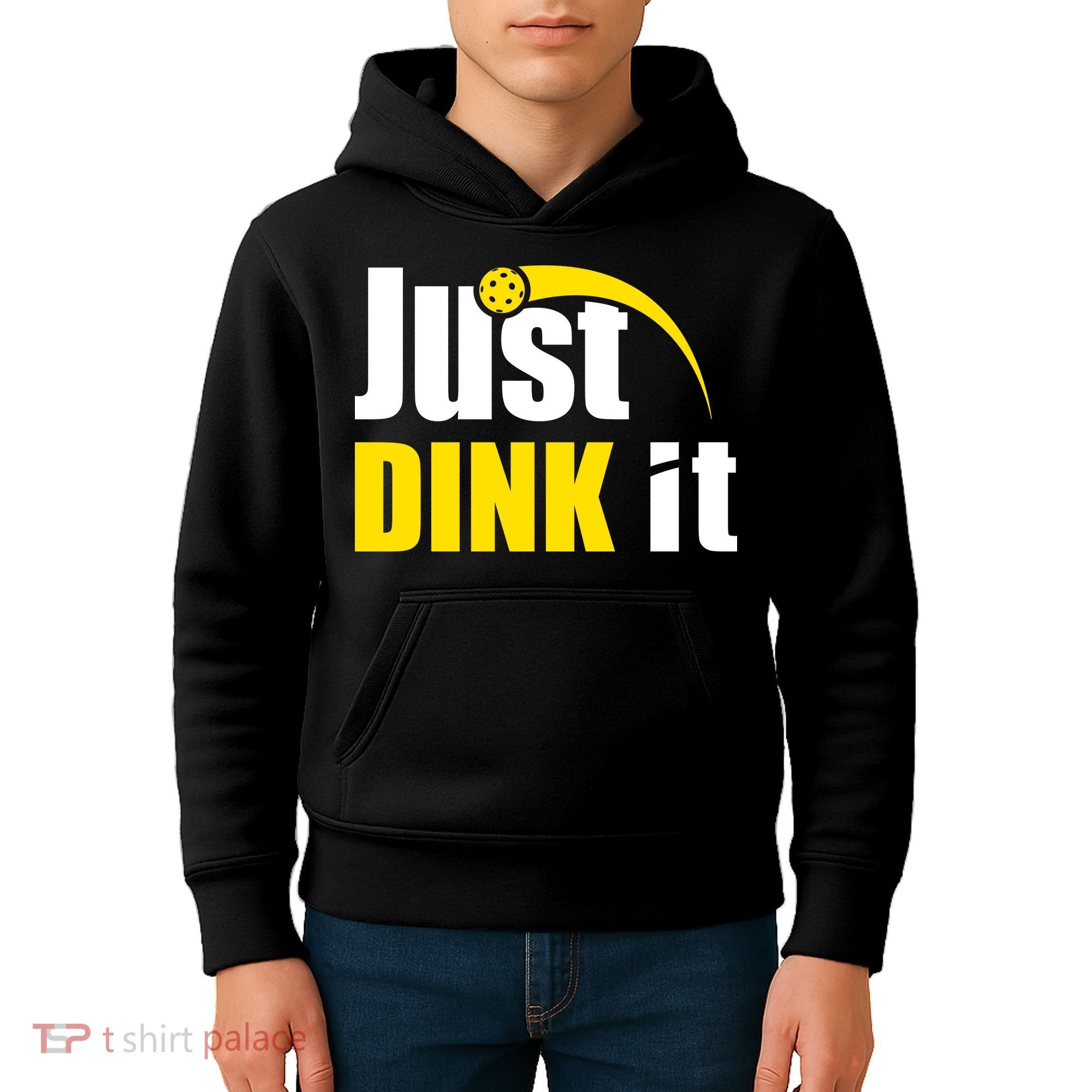 Just Dink It Funny Pickleball Play Pickle Ball Kids Hoodie