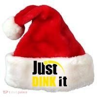 Just Dink It Funny Pickleball Play Pickle Ball Santa Hat thumb 0