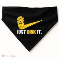 Just Dink It Pickleball Funny Pickleball Player Dink Player Gift USA-Made Doggie Bandana thumb 0