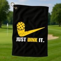 Just Dink It Pickleball Funny Pickleball Player Dink Player Gift Golf Towel thumb 1
