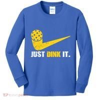 Just Dink It Pickleball Funny Pickleball Player Dink Player Gift Kids Long Sleeve Shirt thumb 0