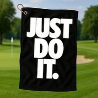 Just Do It Awesome Golf Towel thumb 1