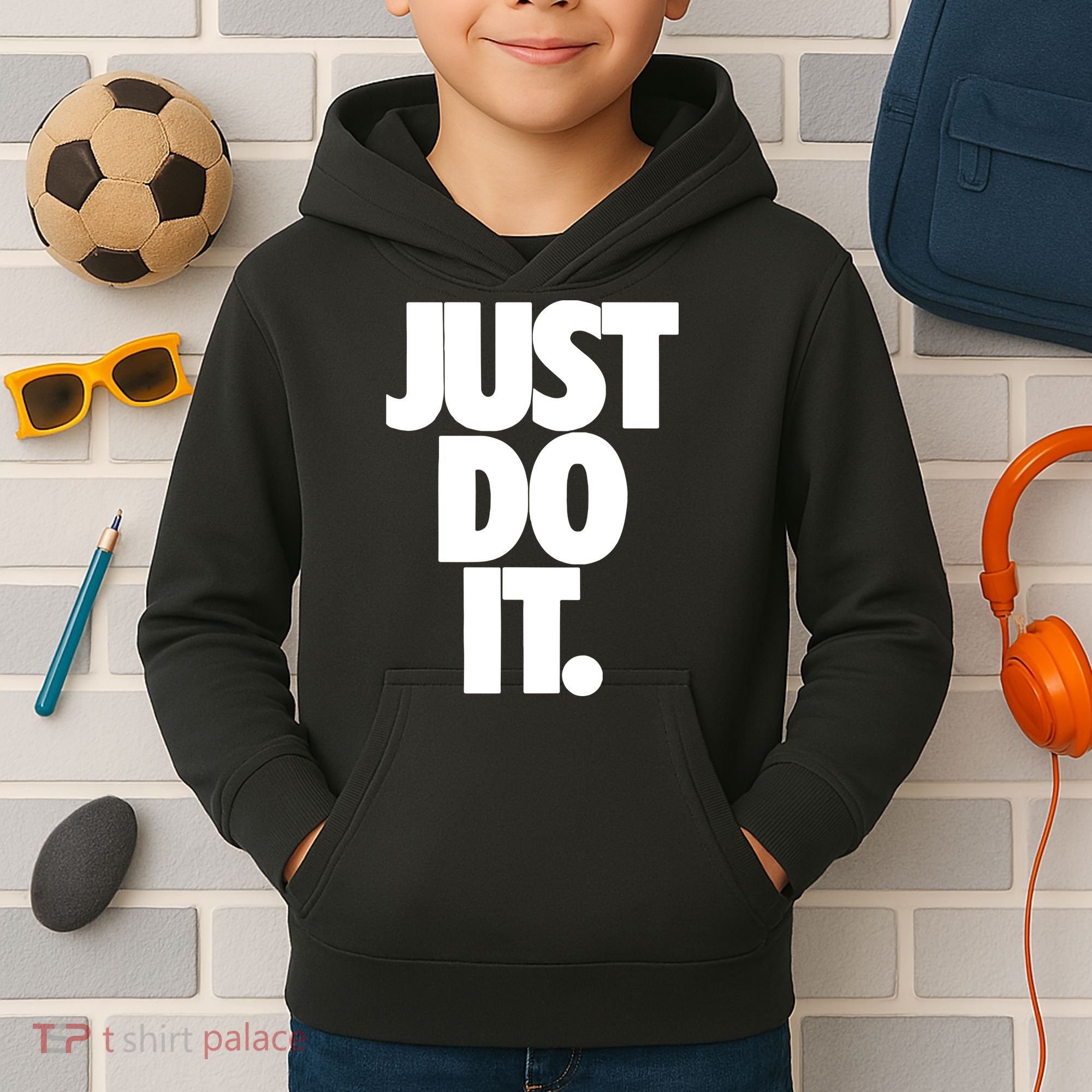 Just Do It Awesome Kids Hoodie