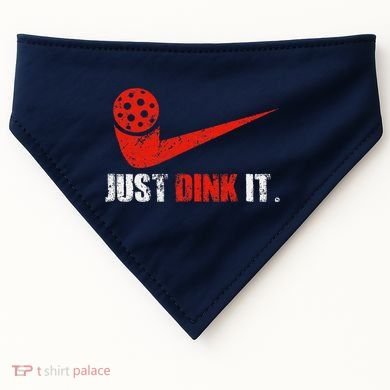 Just Dink It Pickleball Player Fan Gift USA-Made Doggie Bandana