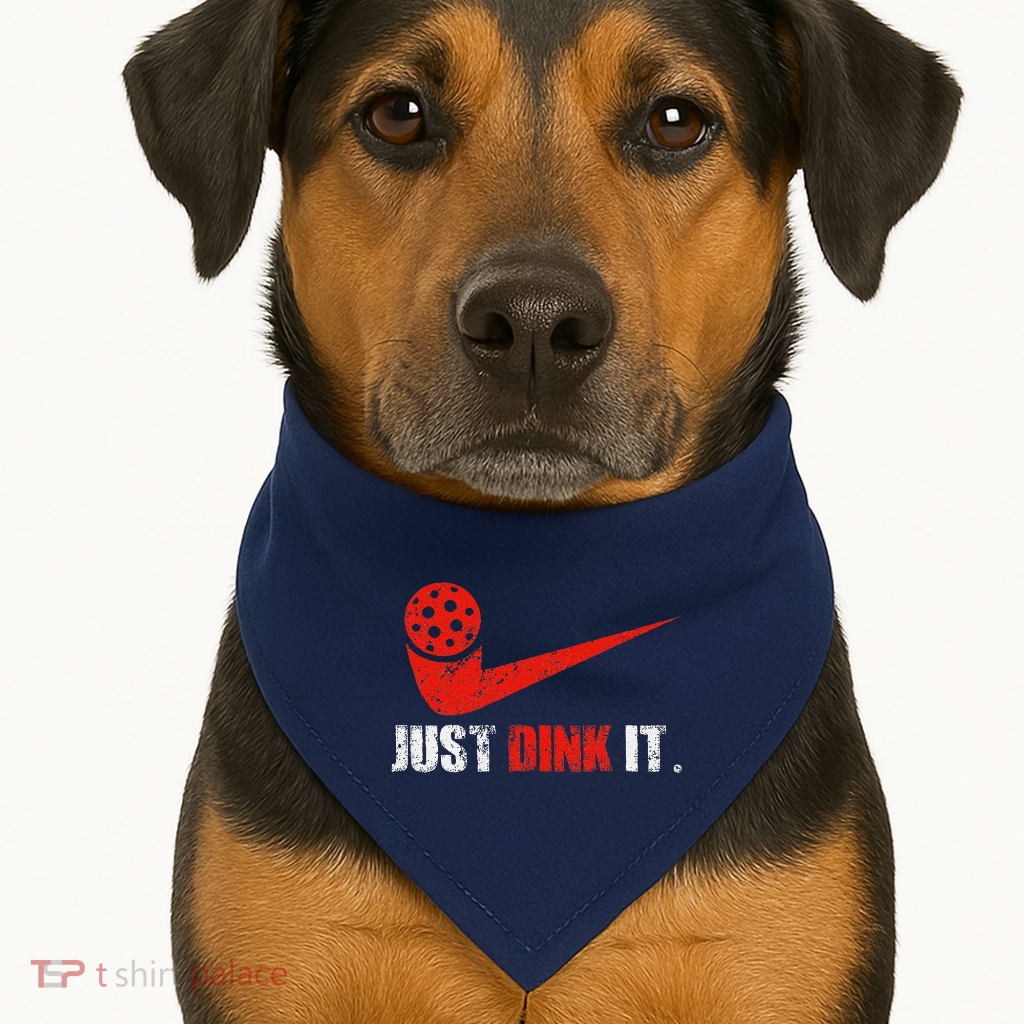 Just Dink It Pickleball Player Fan Gift USA-Made Doggie Bandana