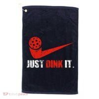 Just Dink It Pickleball Player Fan Gift Golf Towel thumb 0