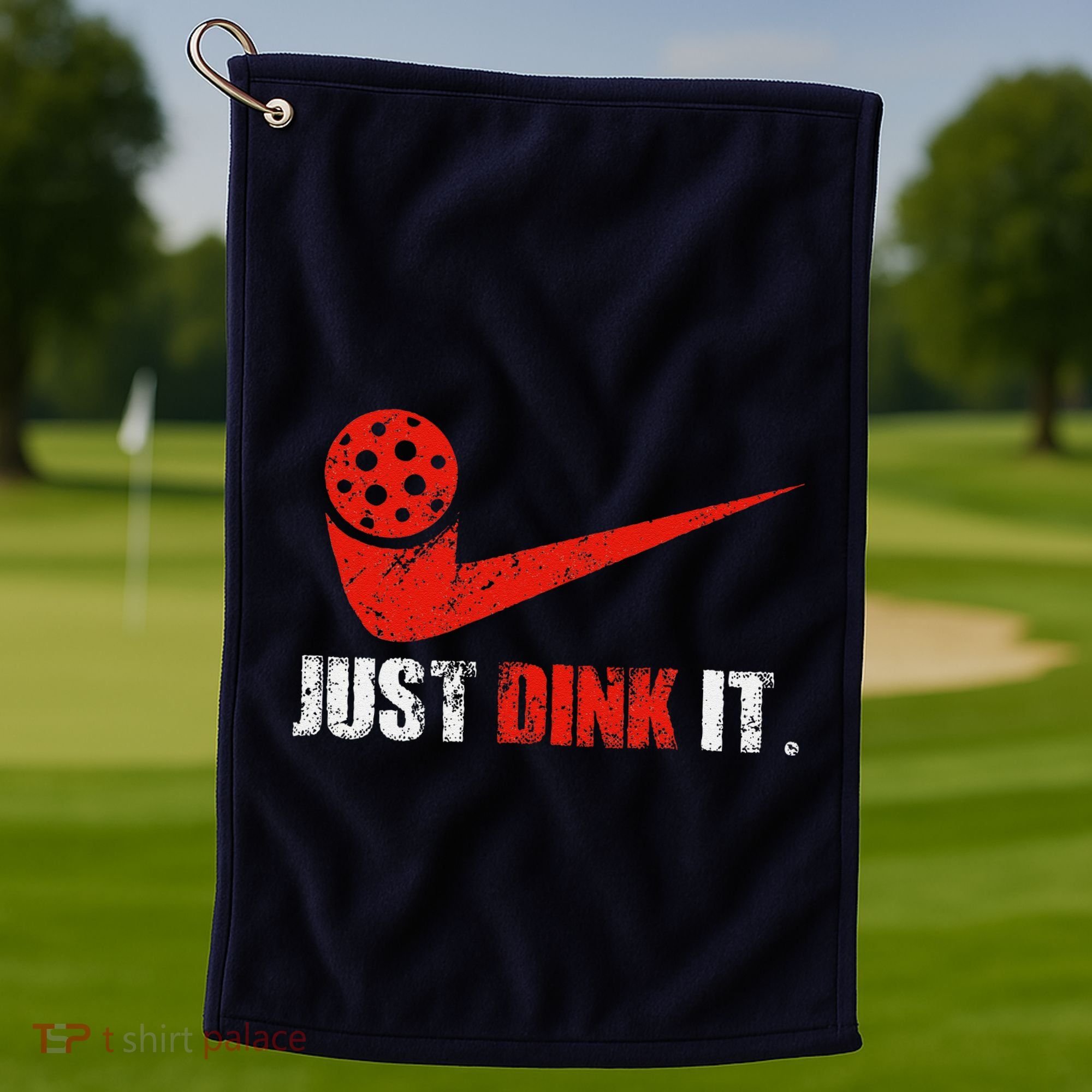 Just Dink It Pickleball Player Fan Gift Golf Towel