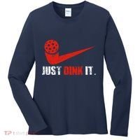 Just Dink It Pickleball Player Fan Gift Women's Long Sleeve Shirt thumb 0