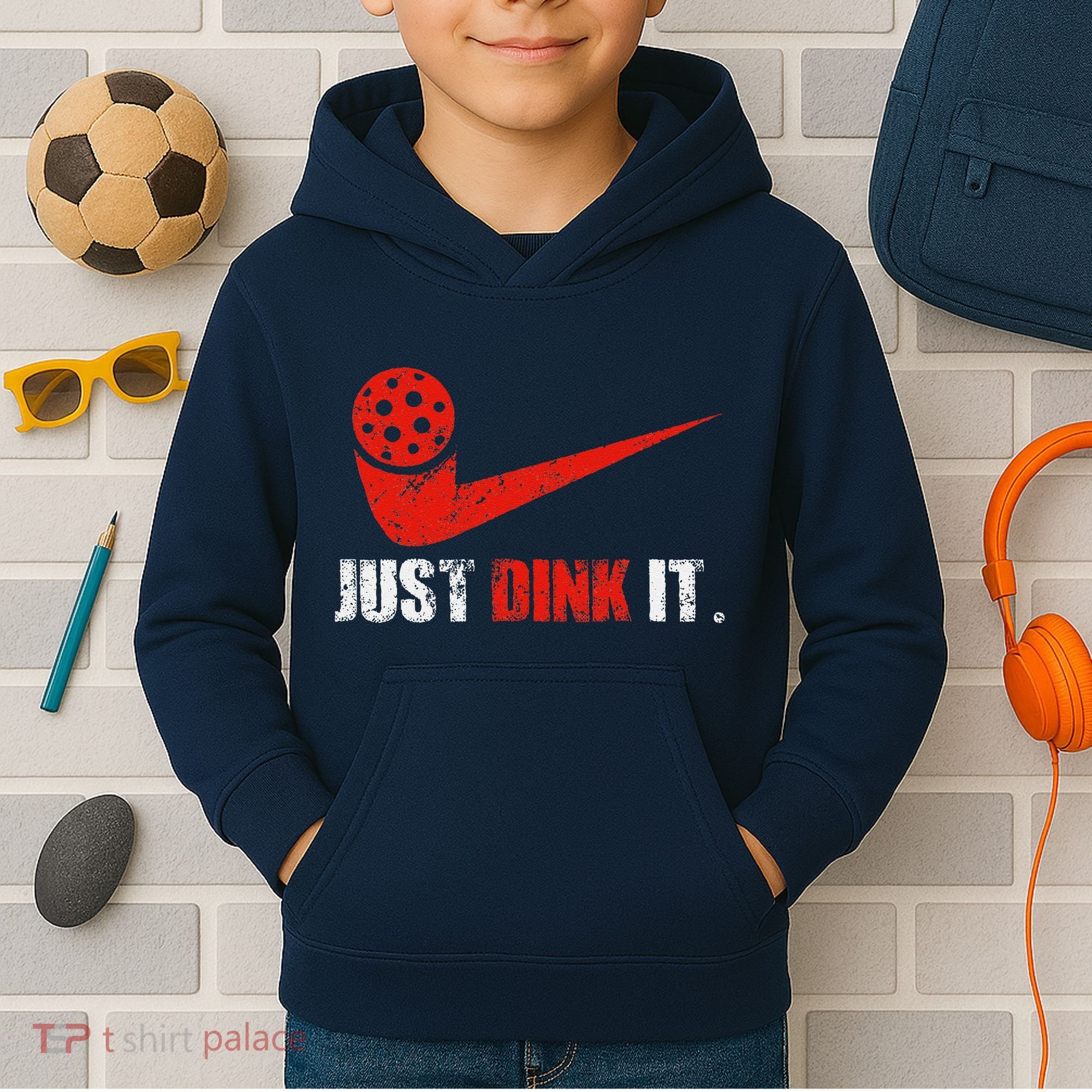 Just Dink It Pickleball Player Fan Gift Kids Hoodie